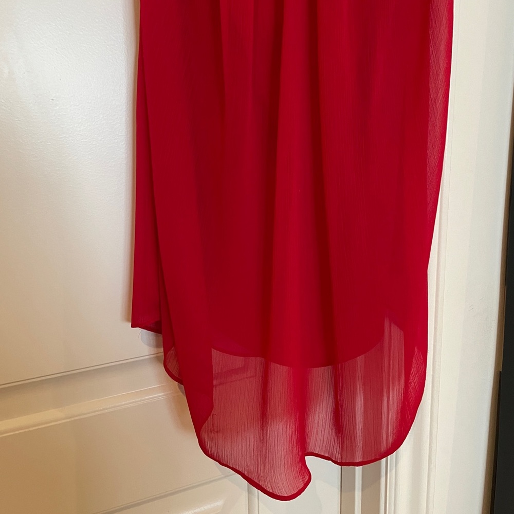 Alice + Olivia strapless red dress size 4 - Picture 5 of 7